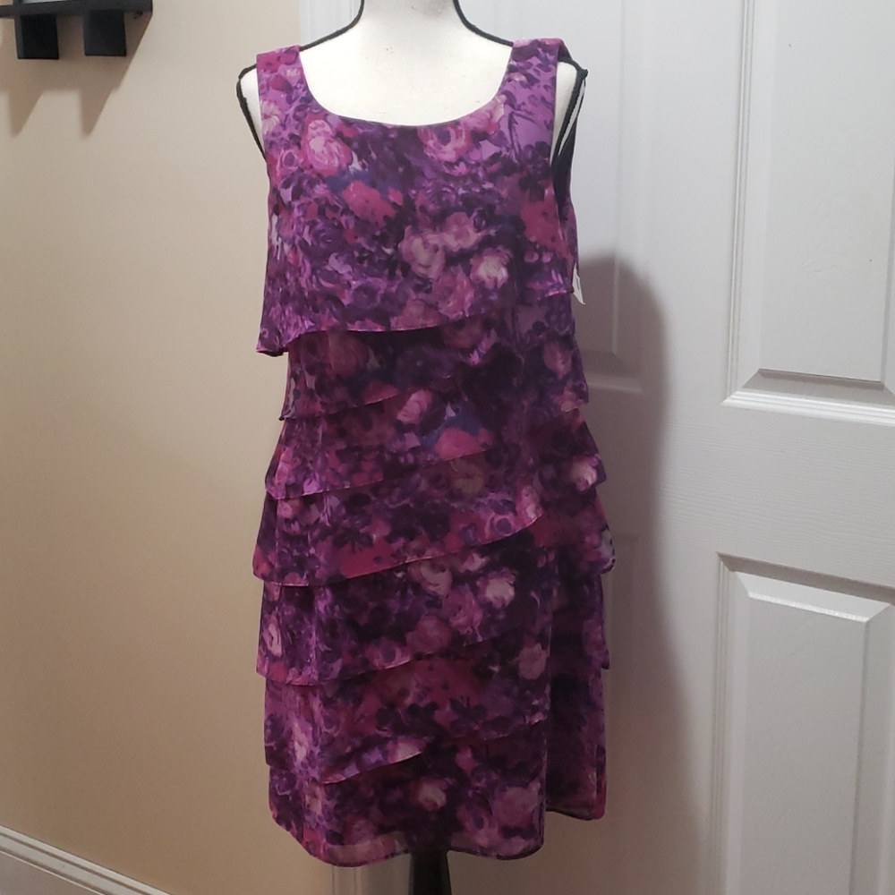 Connected Apparel floral print dress